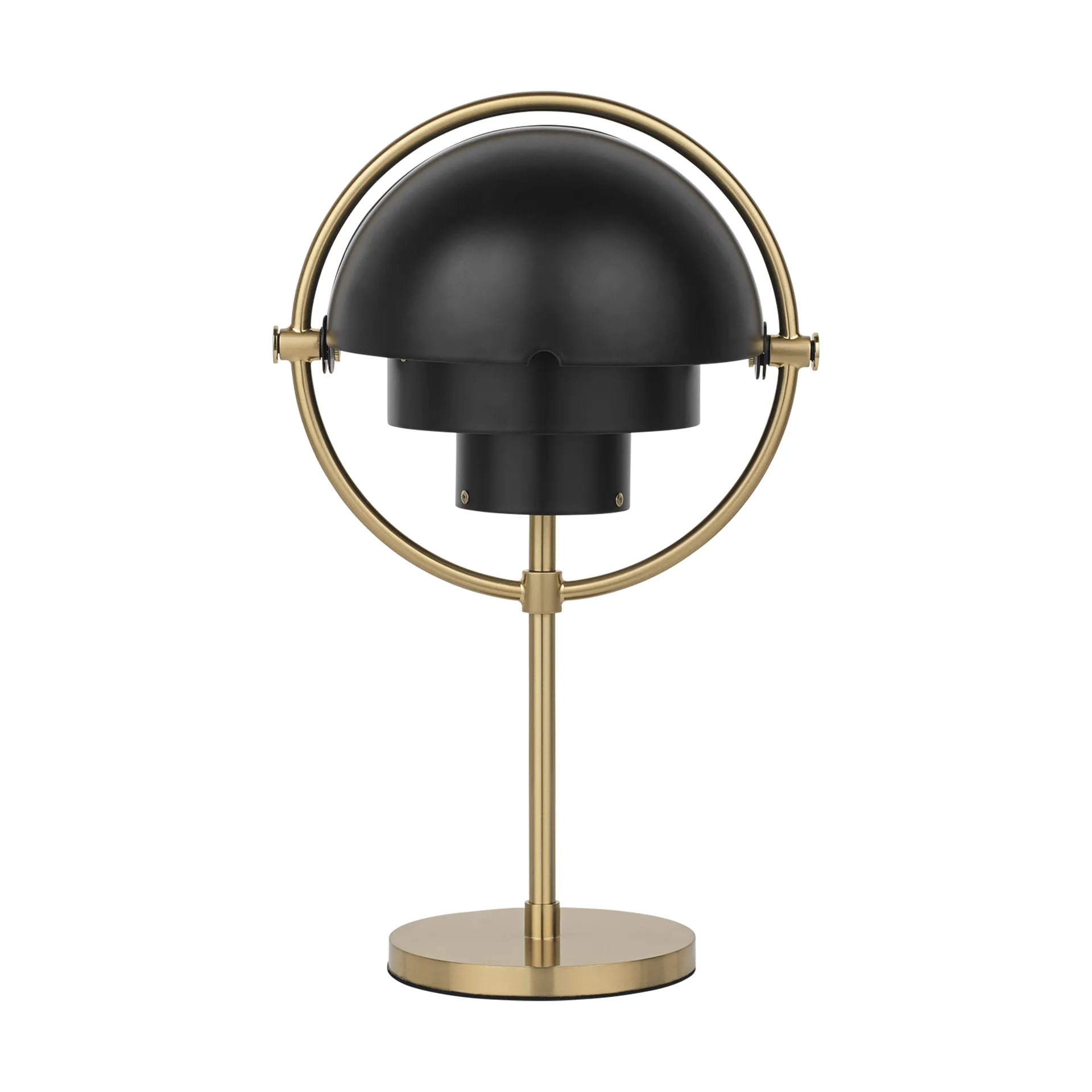 Multi-Lite portabel lampa, Black semi matt-brass GUBI