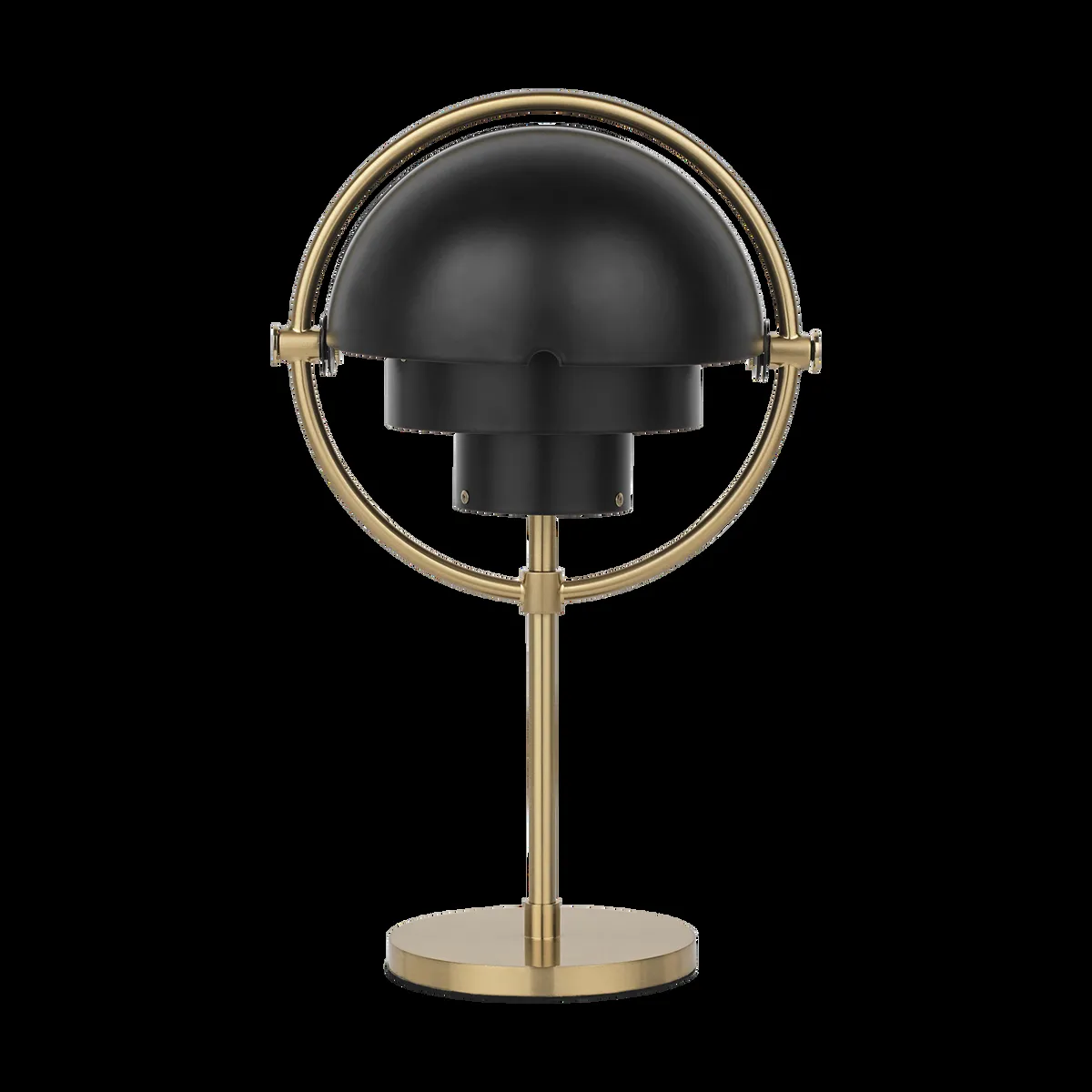 GUBI Multi-Lite portabel lampa Black semi matt-brass