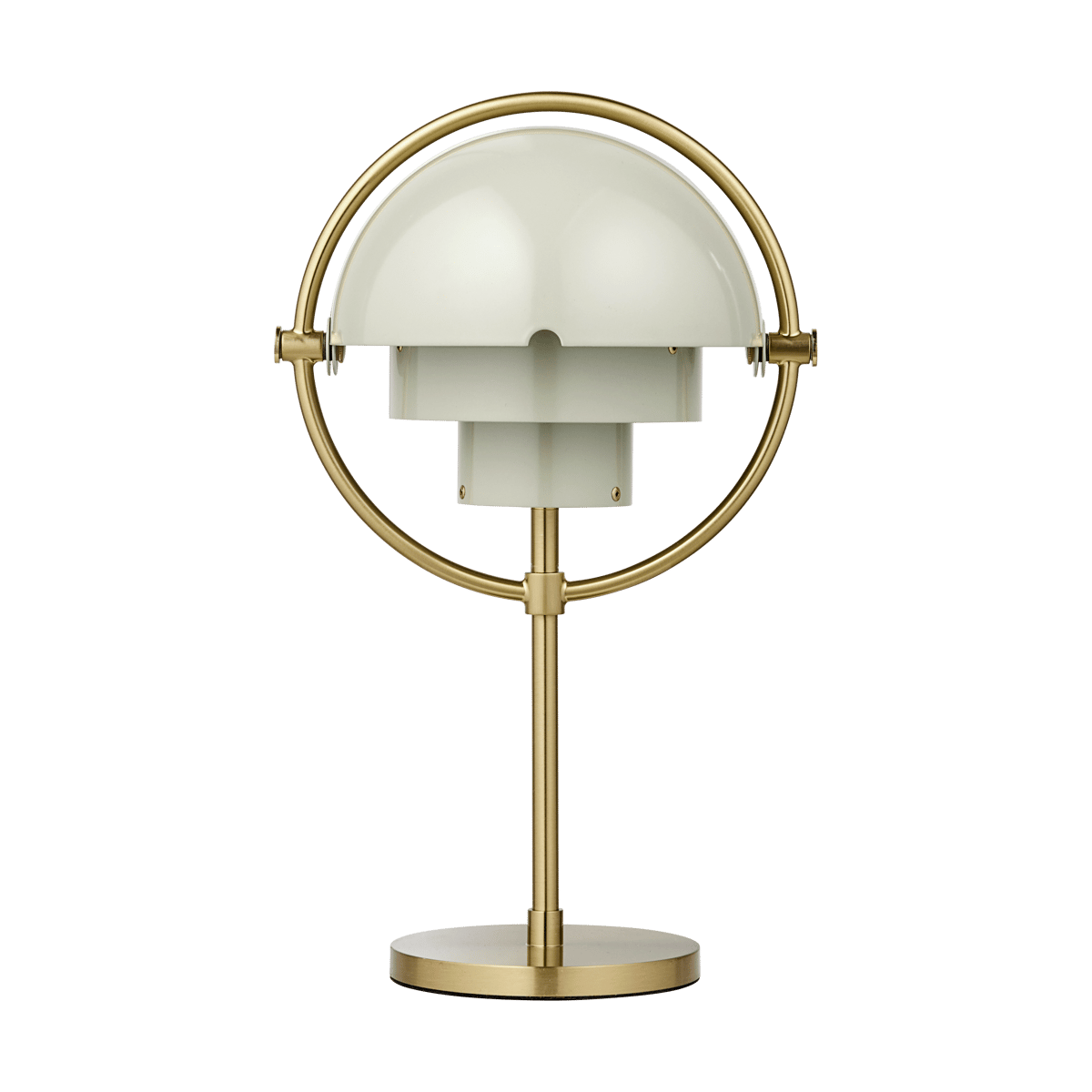 GUBI Multi-Lite portabel lampa Pastel gray-brass | Skandinavisk Design | Bordslampor | Grå