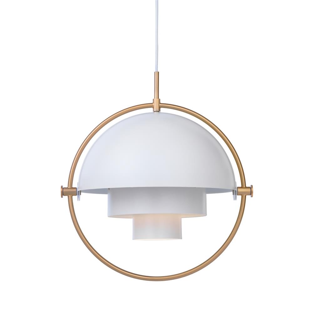 GUBI Multi-Lite taklampa mässing-vit | Skandinavisk Design | Taklampor & Pendlar | Vit