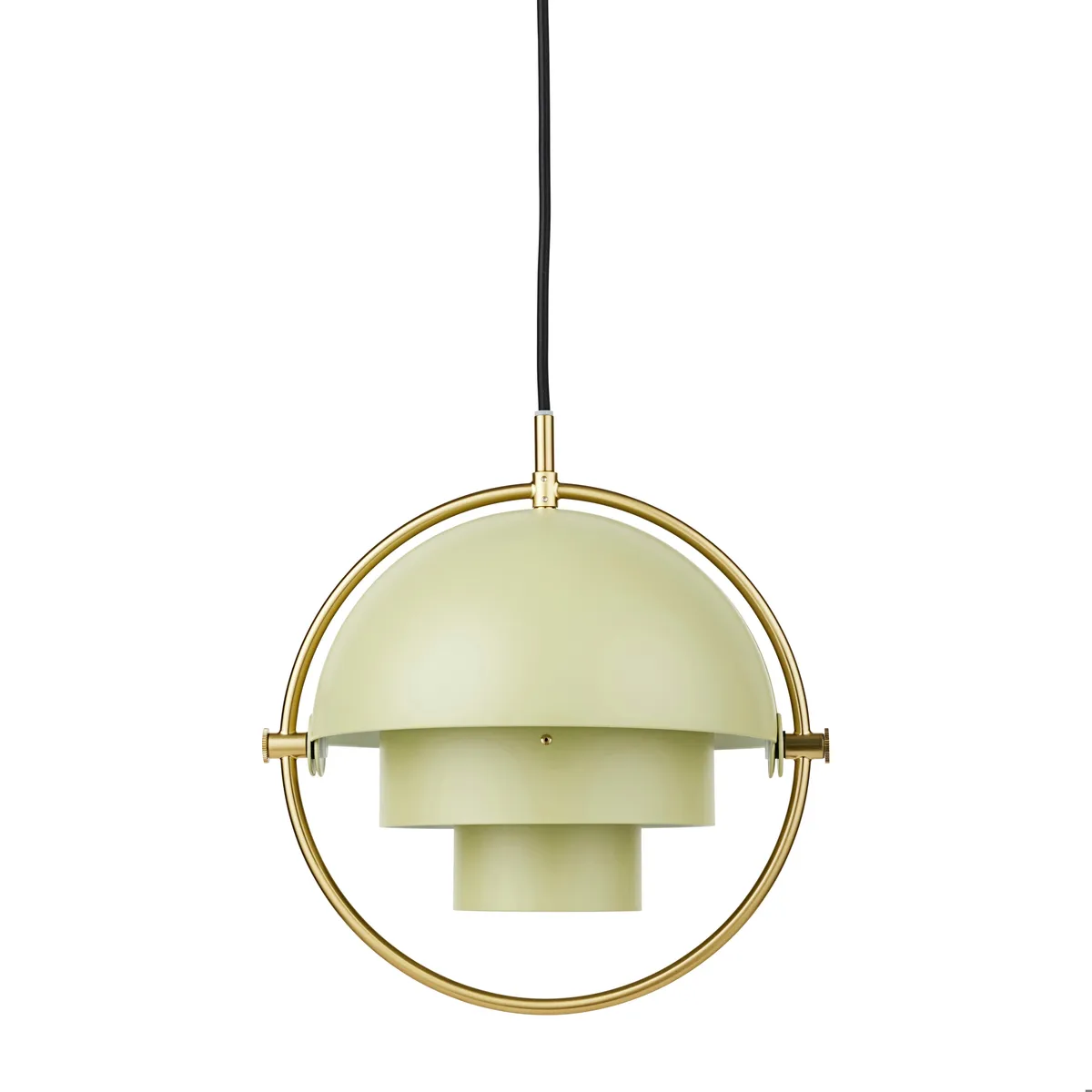 GUBI Multi-Lite taklampa small Brass-desert sage