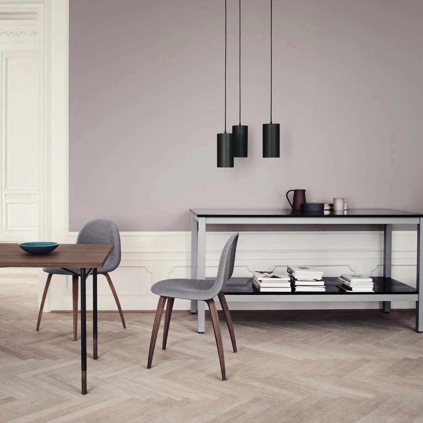 Pedrera H2O taklampa PD3, matt svart GUBI