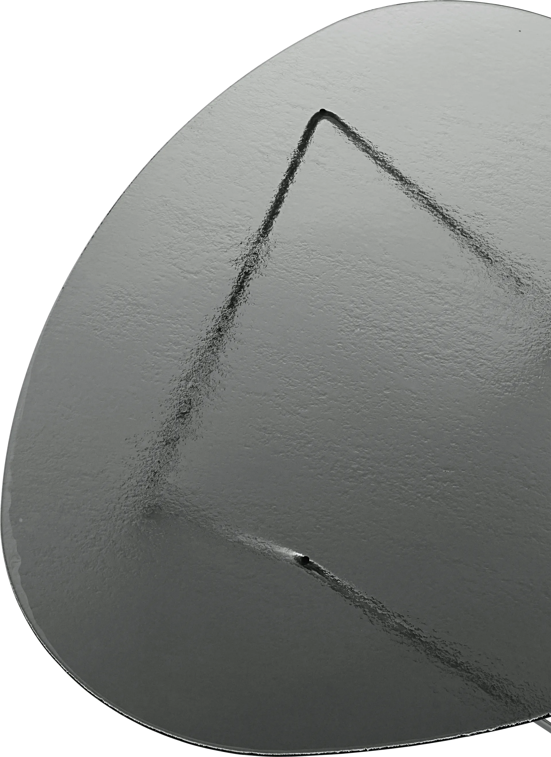 Pedrera soffbord, Krom-strukturglas smoke GUBI