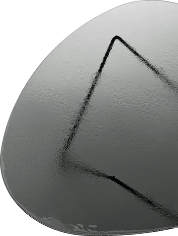 Pedrera soffbord - Svart semimatt-strukturglas smoke - GUBI