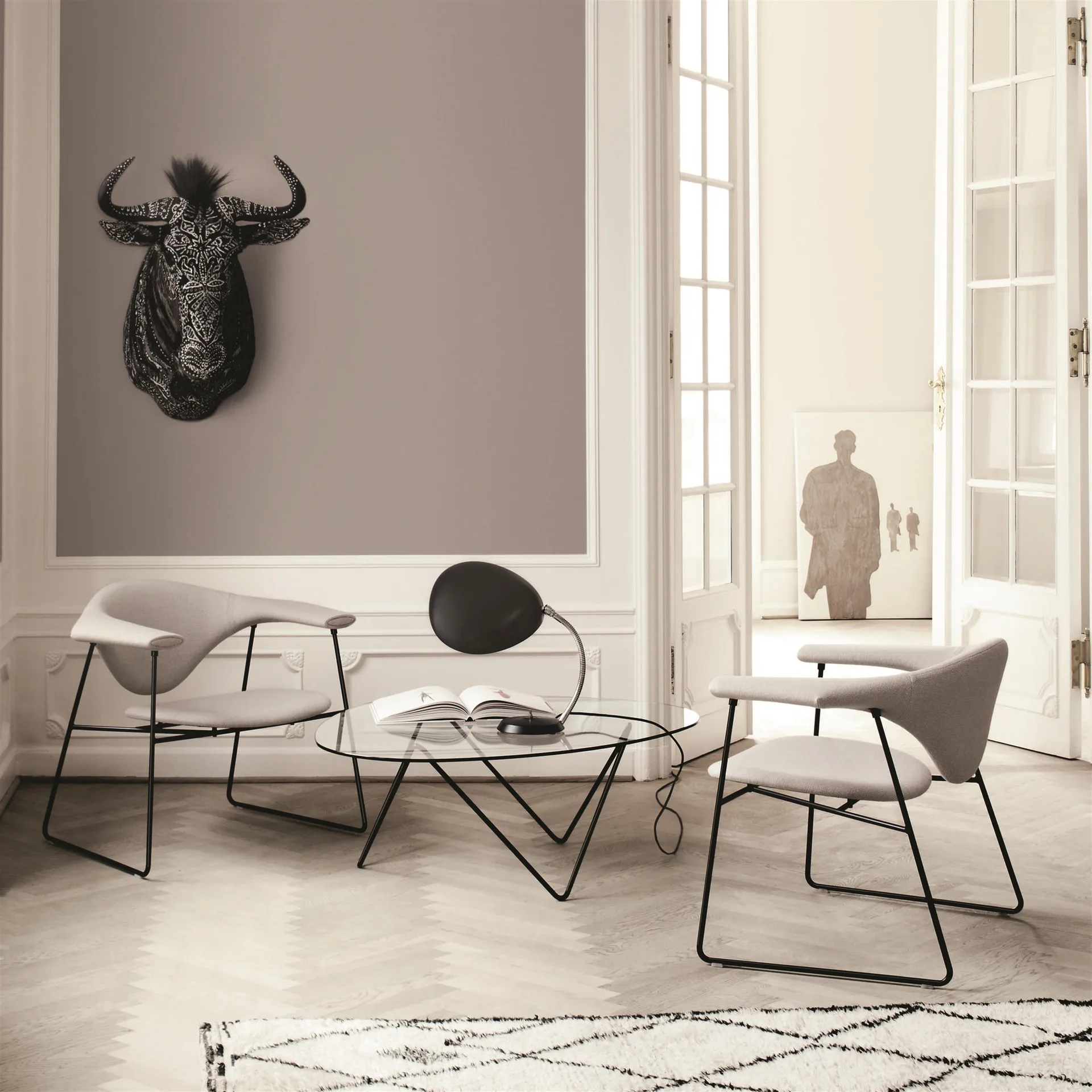 Pedrera soffbord, Svart GUBI