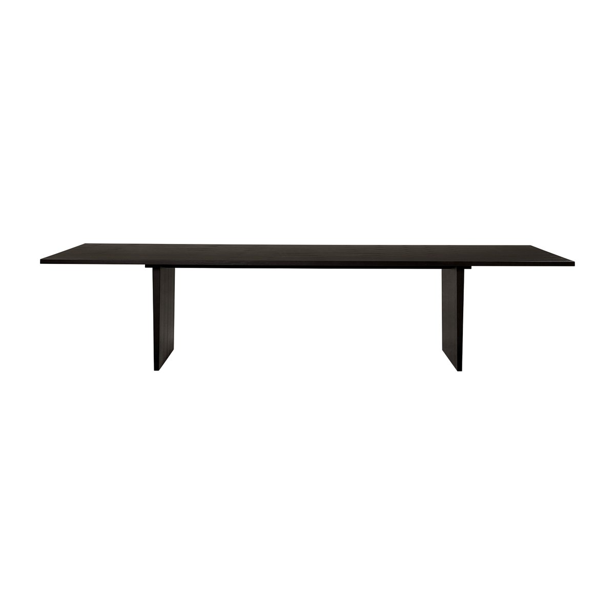 GUBI Private matbord 100x320 cm Brun-svartbetsad ek
