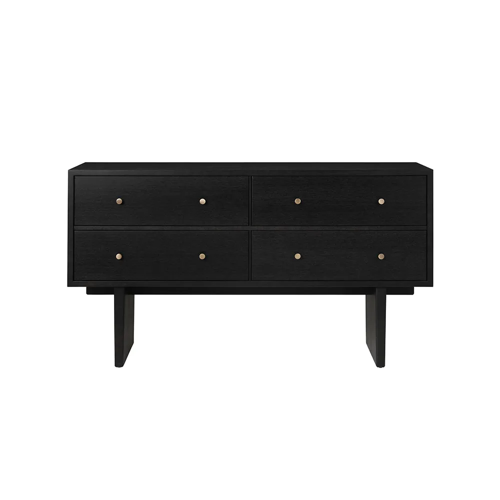 GUBI Private sideboard svart, svartbetsad ek