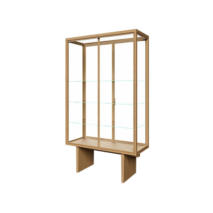 Private vitrinskåp, glas, ljusbetsad ek GUBI