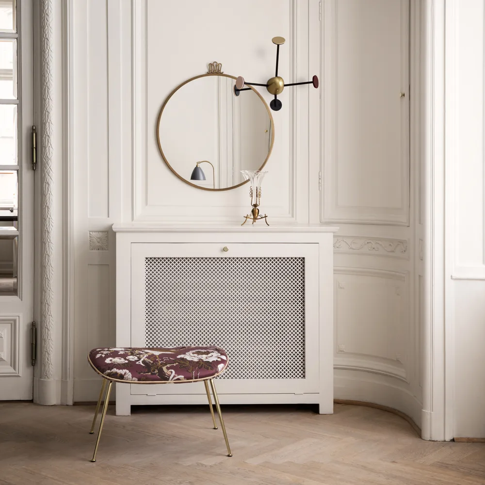 Randaccio spegel, antique brass, large GUBI