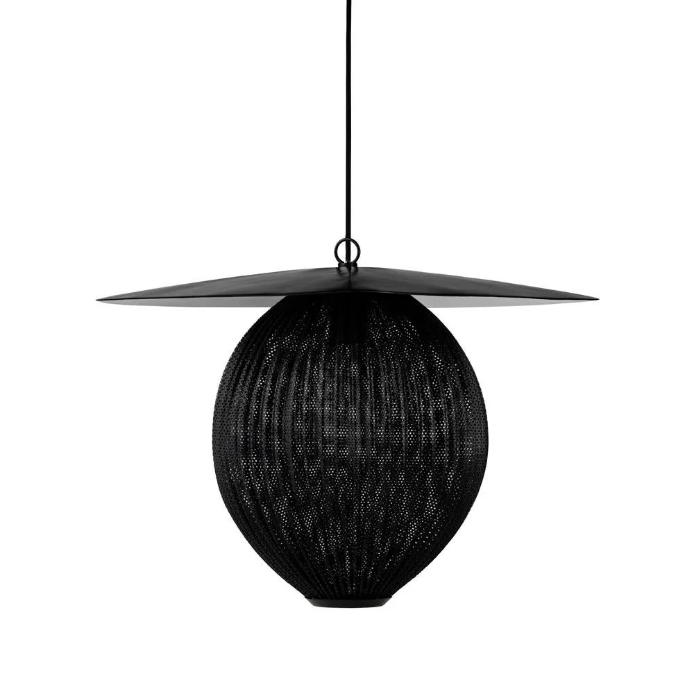Satellite taklampa large Ø27 cm, midnight black (svart) GUBI