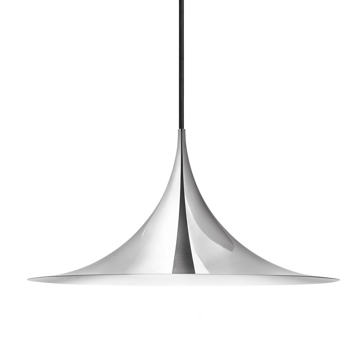 GUBI Semi pendel 47 cm Chrome | Skandinavisk Design | Taklampor & Pendlar | Silverfärgad