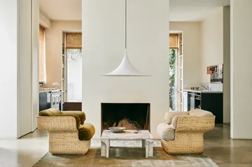 Semi pendel Ø90 cm - White semi matt - GUBI