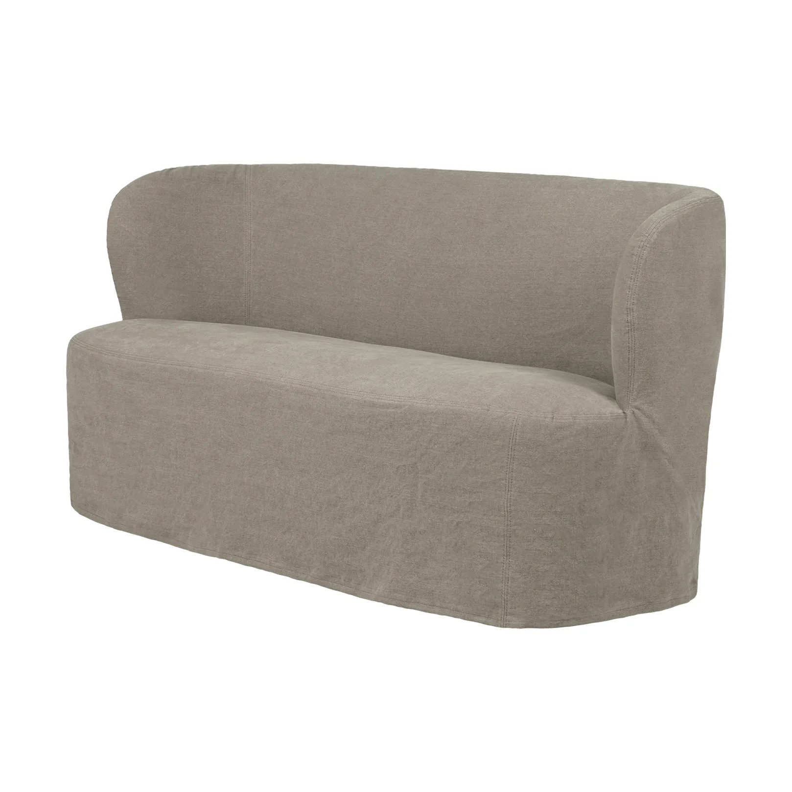 Stay Slipcover soffa, Linen Flax 0024, 150x70 cm, 2-sits GUBI Stay Slipcover soffa, Linen Flax 0024, 150x70 cm, 2-sits GUBI
