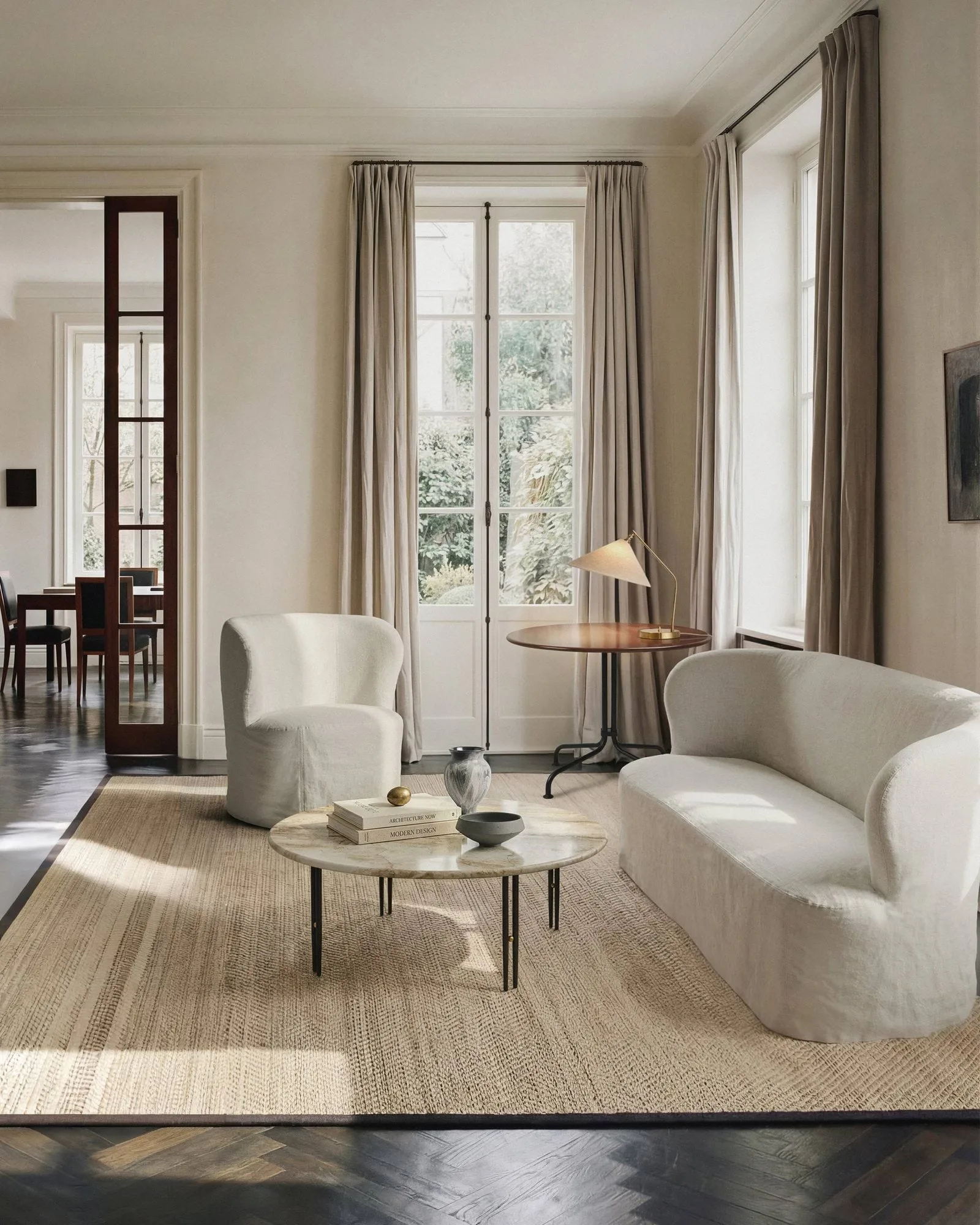 Stay Slipcover soffa, Linen Flax 0024, 190x70 cm, 2,5-sits GUBI Stay Slipcover soffa, Linen Flax 0024, 190x70 cm, 2,5-sits GUBI
