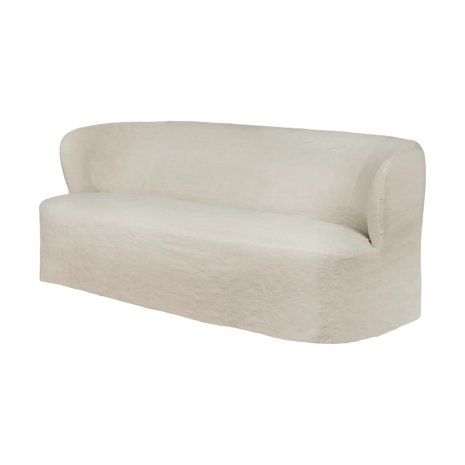 Stay Slipcover soffa, Linen Natural 0023, 190x95 cm, 2,5-sits GUBI Stay Slipcover soffa, Linen Natural 0023, 190x95 cm, 2,5-sits GUBI