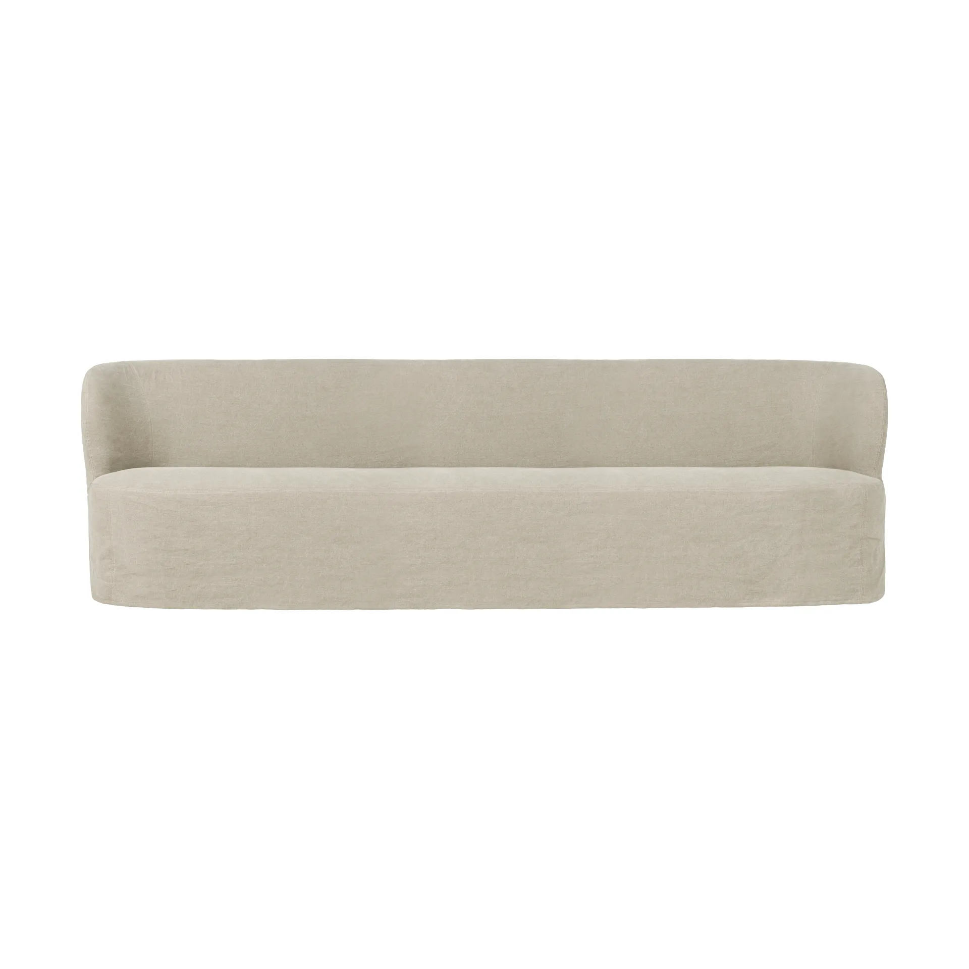 Stay Slipcover soffa, Linen Natural 0023, 260x70 cm, 4-sits GUBI Stay Slipcover soffa, Linen Natural 0023, 260x70 cm, 4-sits GUBI