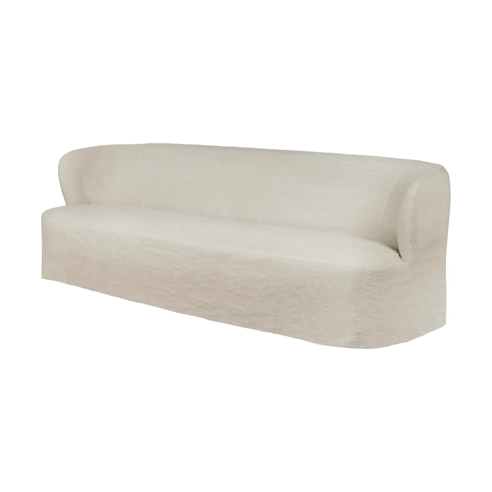 Stay Slipcover soffa, Linen Natural 0023, 260x95 cm, 4-sits GUBI Stay Slipcover soffa, Linen Natural 0023, 260x95 cm, 4-sits GUBI