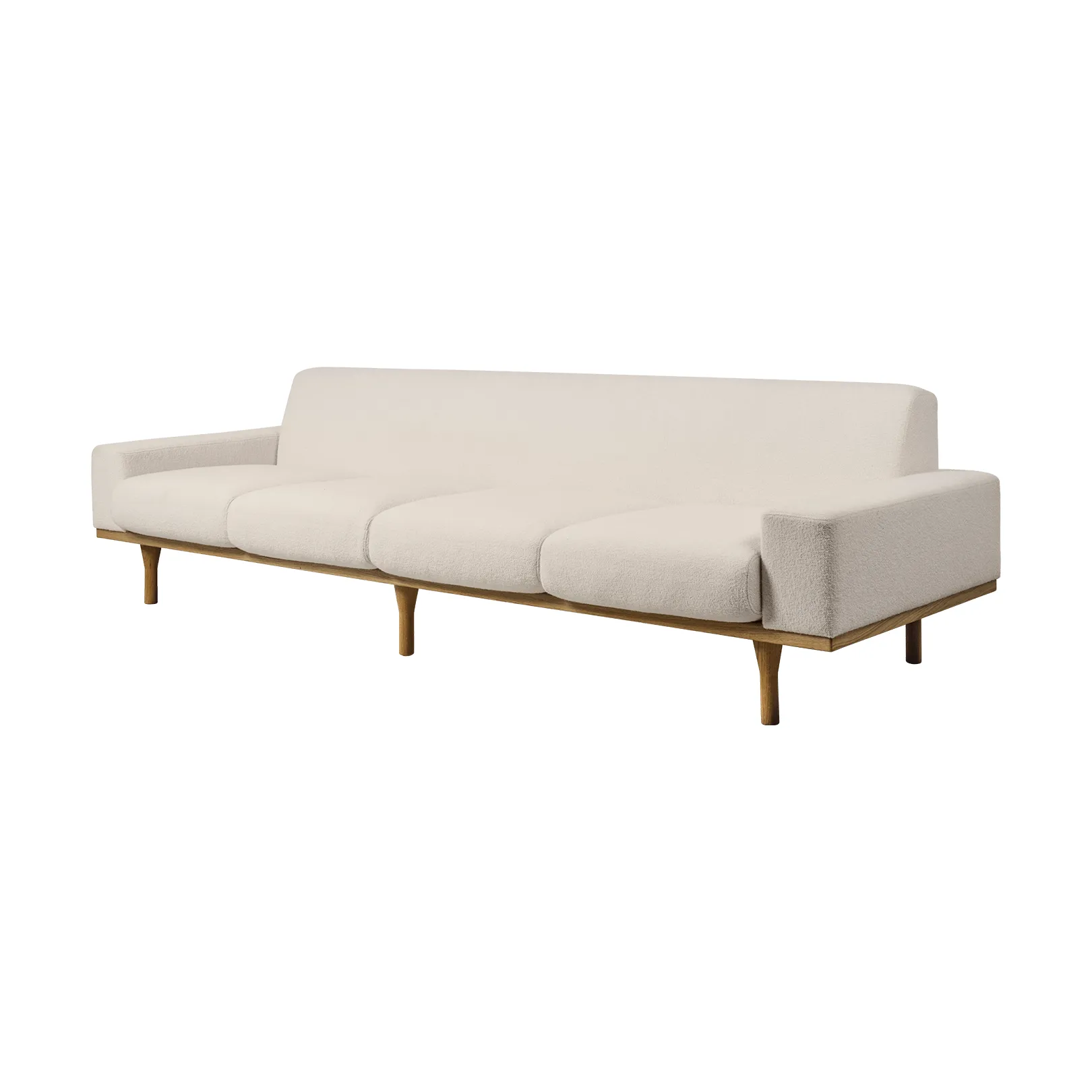SW50 soffa, Harp 24 Ivory-oljad ek, 4-sits GUBI SW50 soffa, Harp 24 Ivory-oljad ek, 4-sits GUBI