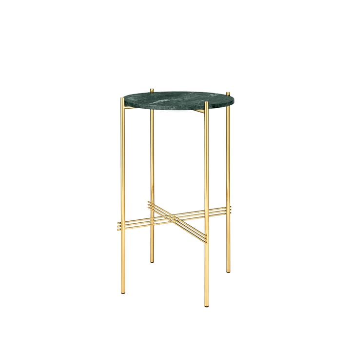 TS Table Cafébord - marmor grön, mässingstativ - GUBI