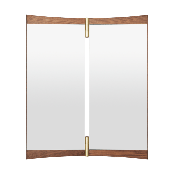 Vanity spegel 2 - Valnöt-mässing - GUBI