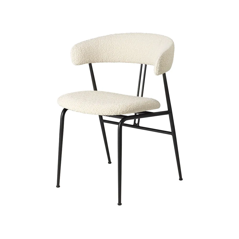 Violin dining chair, Karakorum 001 ivory-black matt GUBI