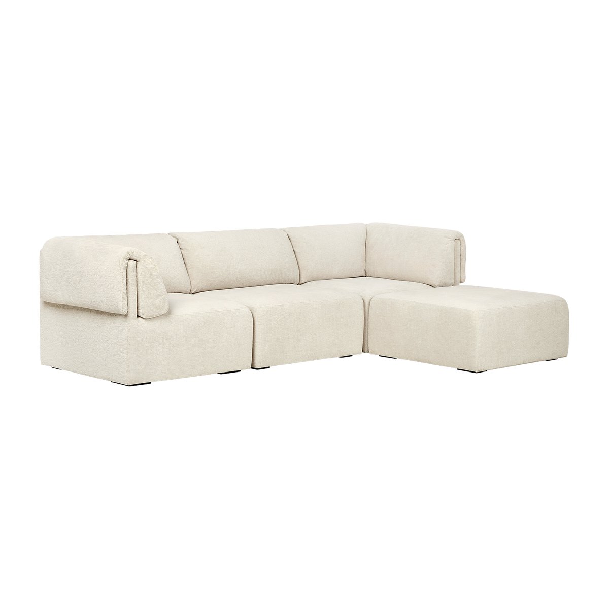GUBI Wonder 3-sits divansoffa 280x185 cm Mumble 02 | Skandinavisk Design | Soffor | Beige
