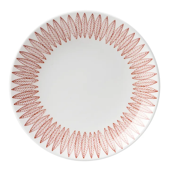 Röd Salix tallrik - Ø 28 cm - Gustafsbergs Porslinsfabrik
