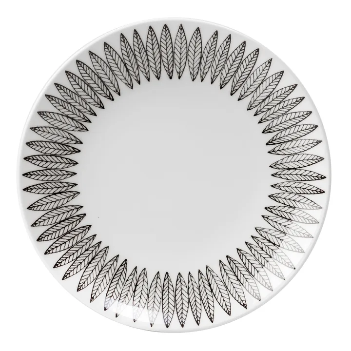 Svart Salix tallrik - Ø 28 cm - Gustafsbergs Porslinsfabrik