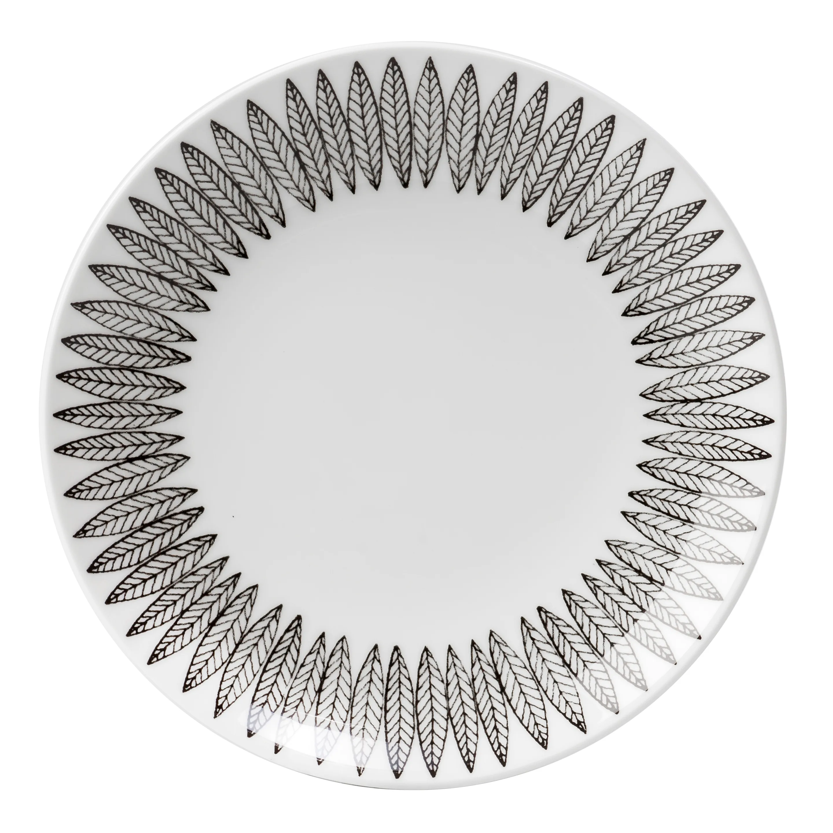 Svart Salix tallrik, Ø 28 cm