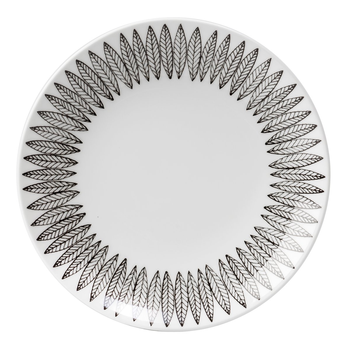 Gustavsbergs Porslinsfabrik Svart Salix tallrik 28 cm
