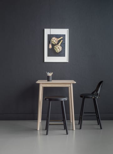 Colibri barstol 63 cm - Ek svart bets-svart dyna - Hans K