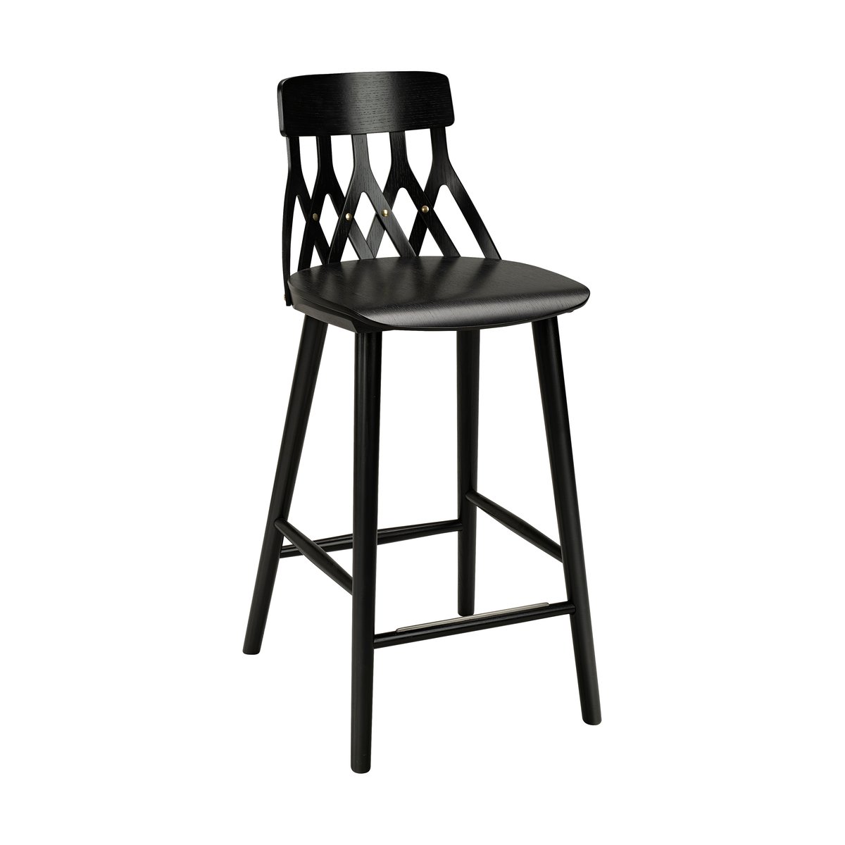 Hans K Y5 barstol 63 cm Ask svart bets | Skandinavisk Design | Barstolar | Svart