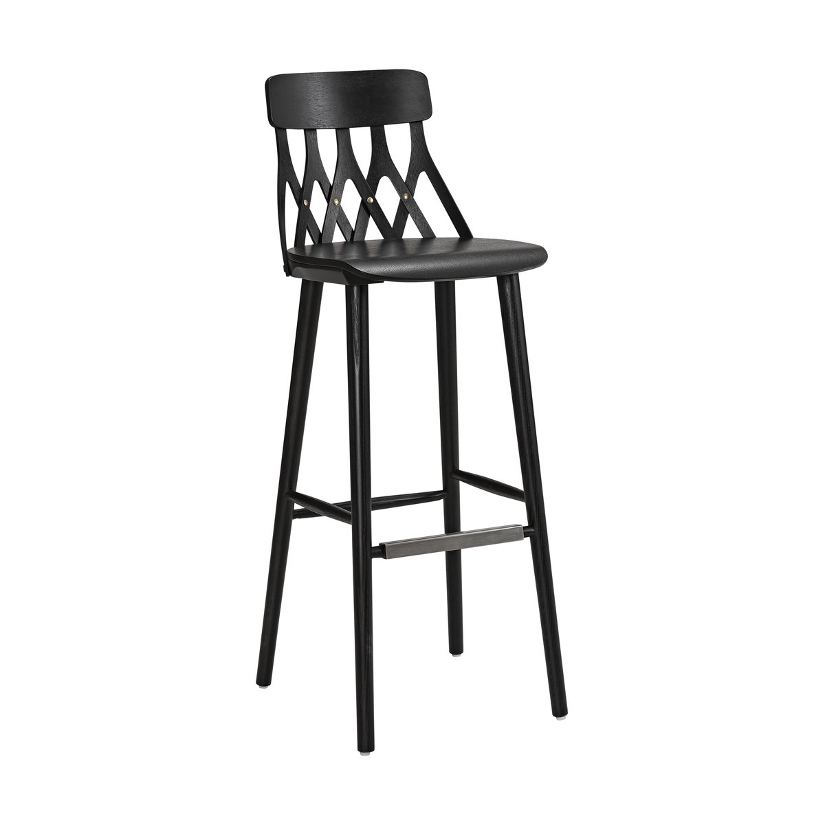 Hans K Y5 barstol 78 cm Ask svart bets | Skandinavisk Design | Barstolar | Svart