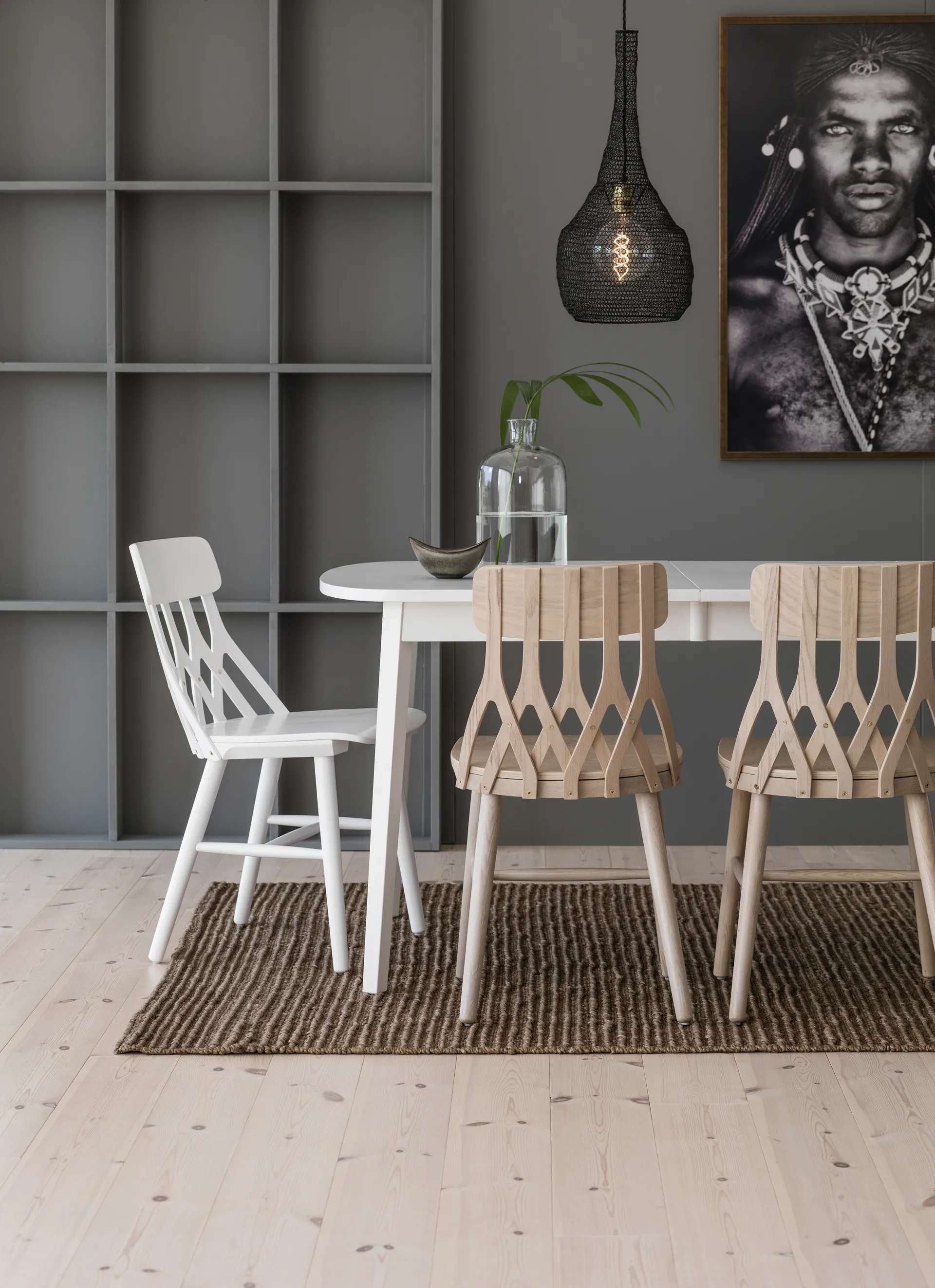 Y5 stol, Vit björk Hans K