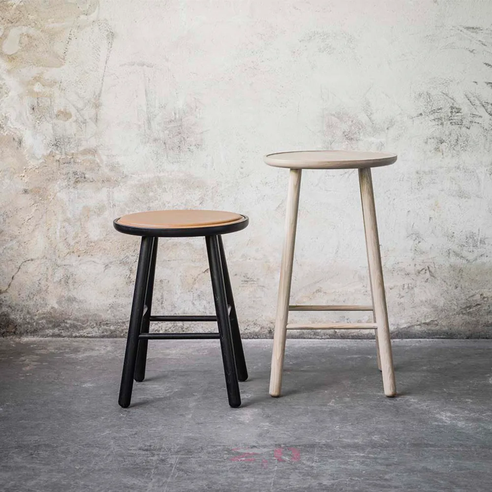 ZigZag barpall 63 cm, ask, blond Hans K