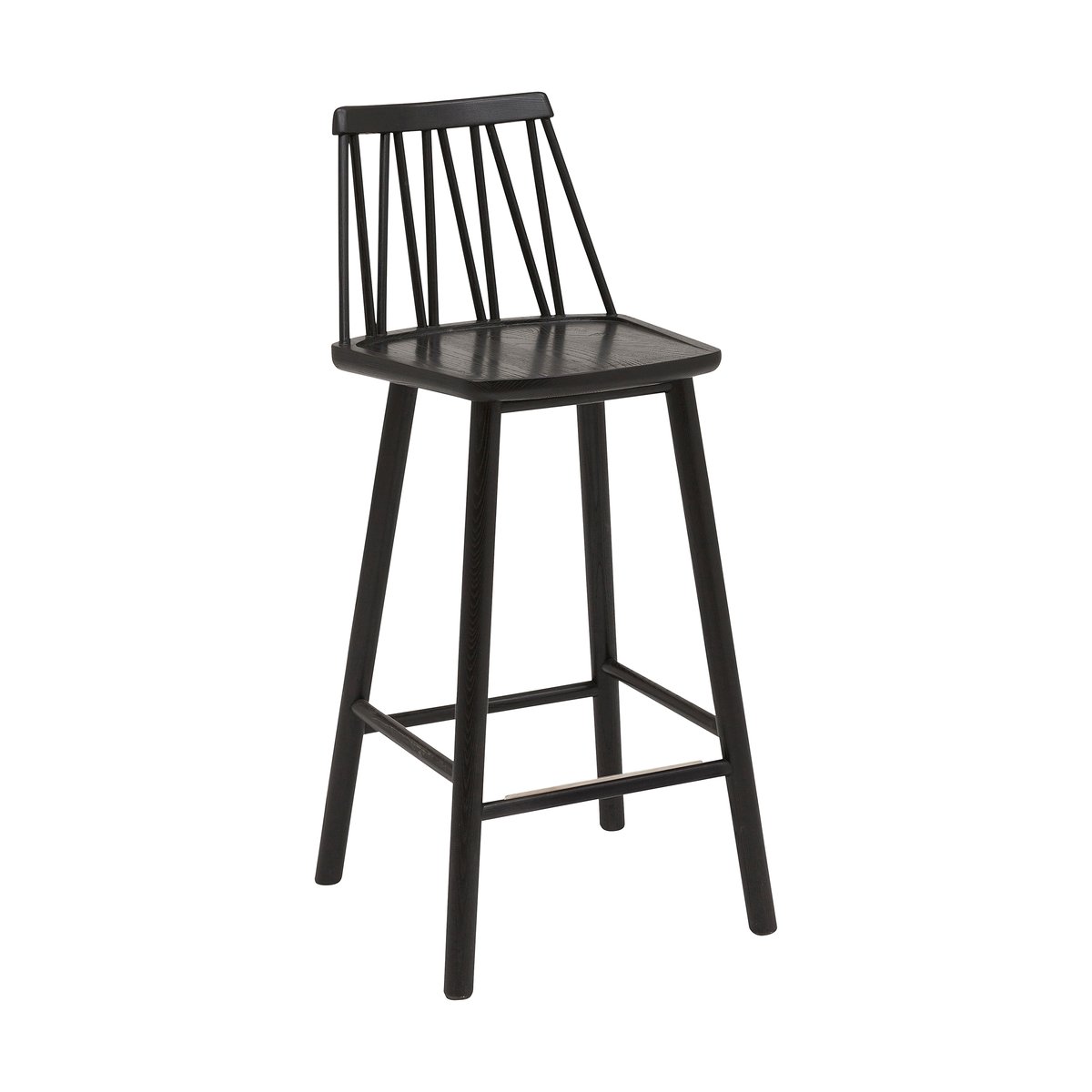 Hans K ZigZag barstol 63 cm Svart bets | Skandinavisk Design | Barstolar | Svart