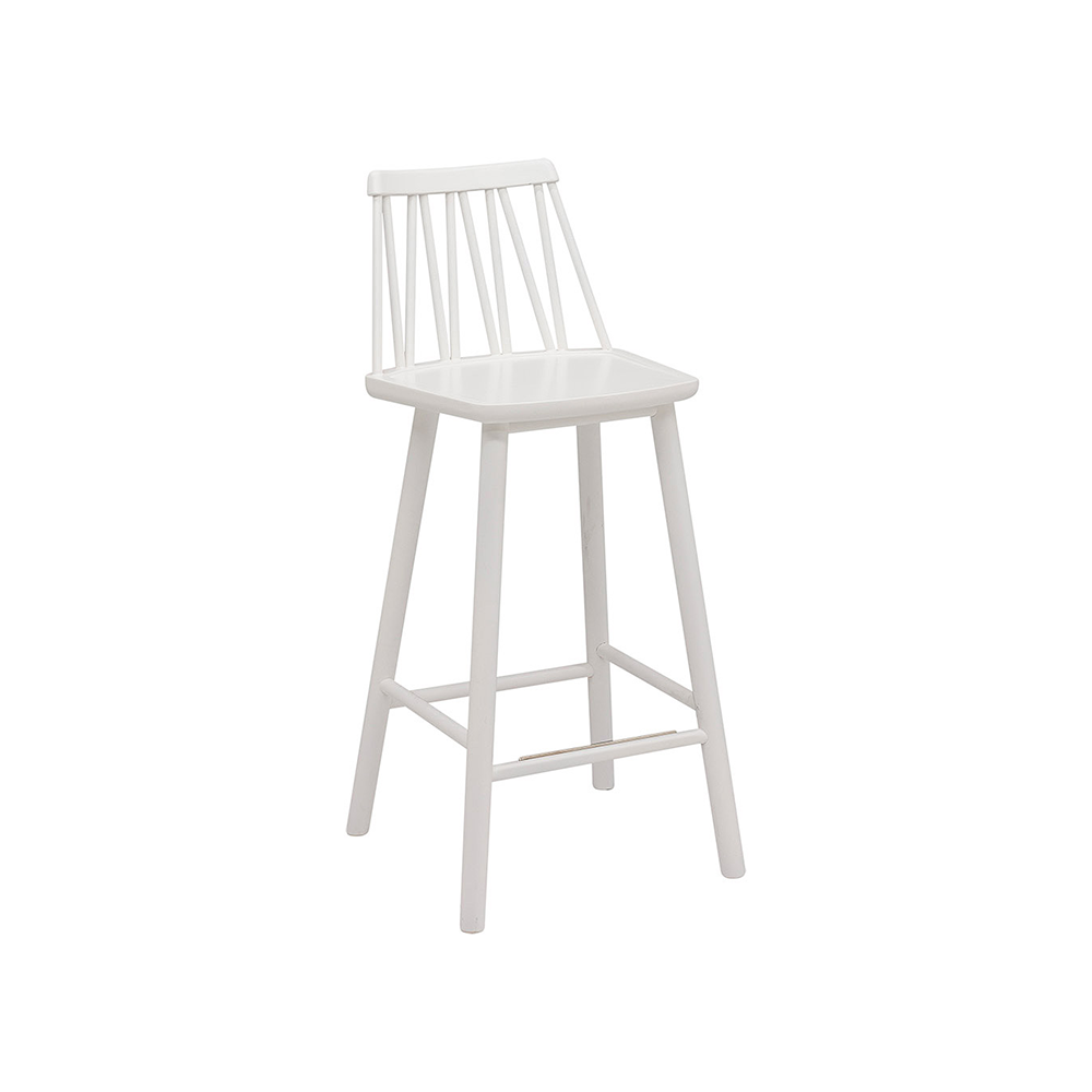 Hans K ZigZag barstol 63 cm vit | Skandinavisk Design | Barstolar | Vit