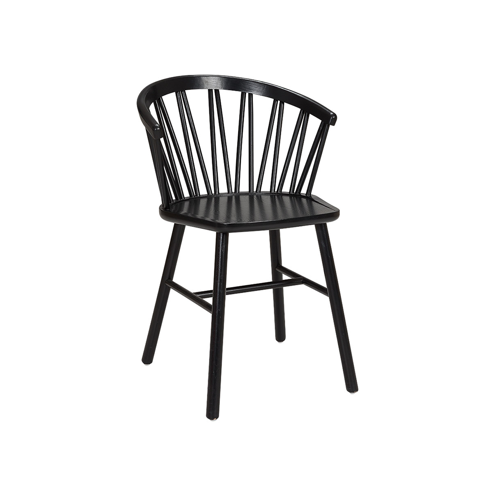 Hans K ZigZag karmstol svart ask | Skandinavisk Design | Stolar | Svart