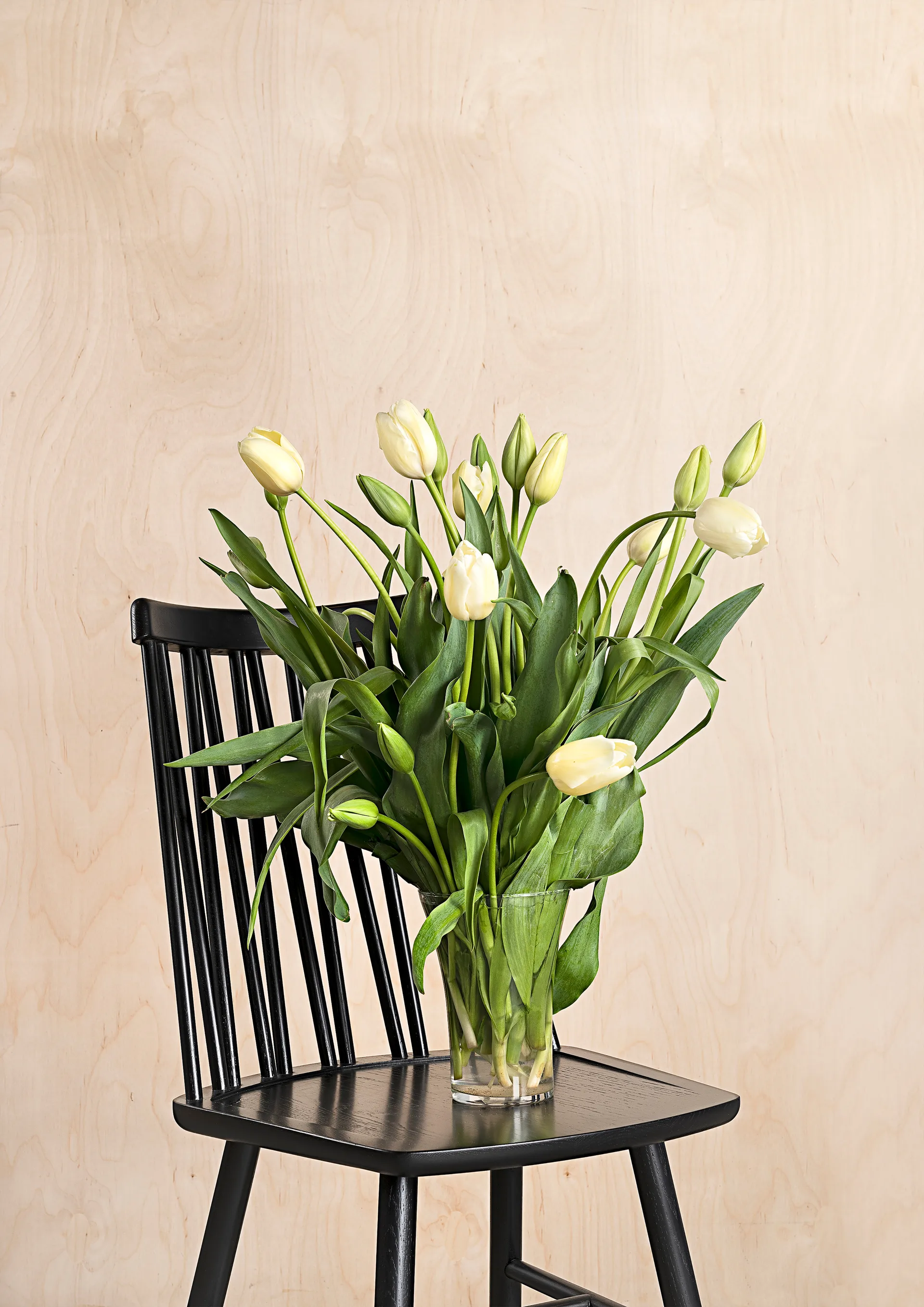 ZigZag stol, Ask svart bets Hans K