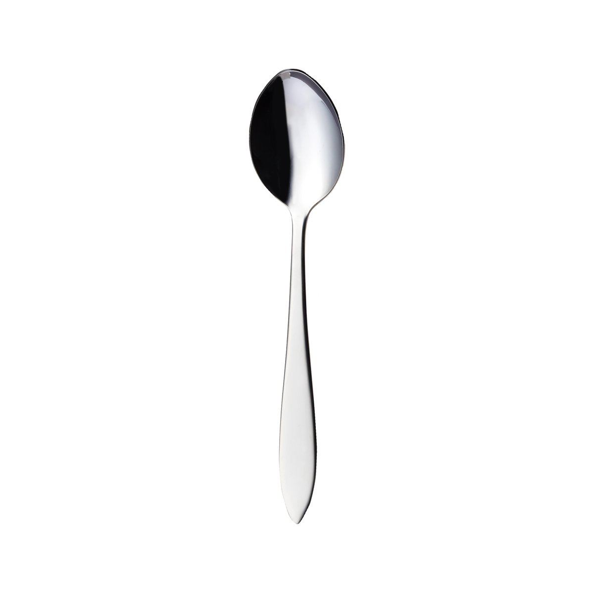 Hardanger Bestikk Fjord dessertsked Rostfritt stål | Skandinavisk Design | Dessertbestick | Silverfärgad