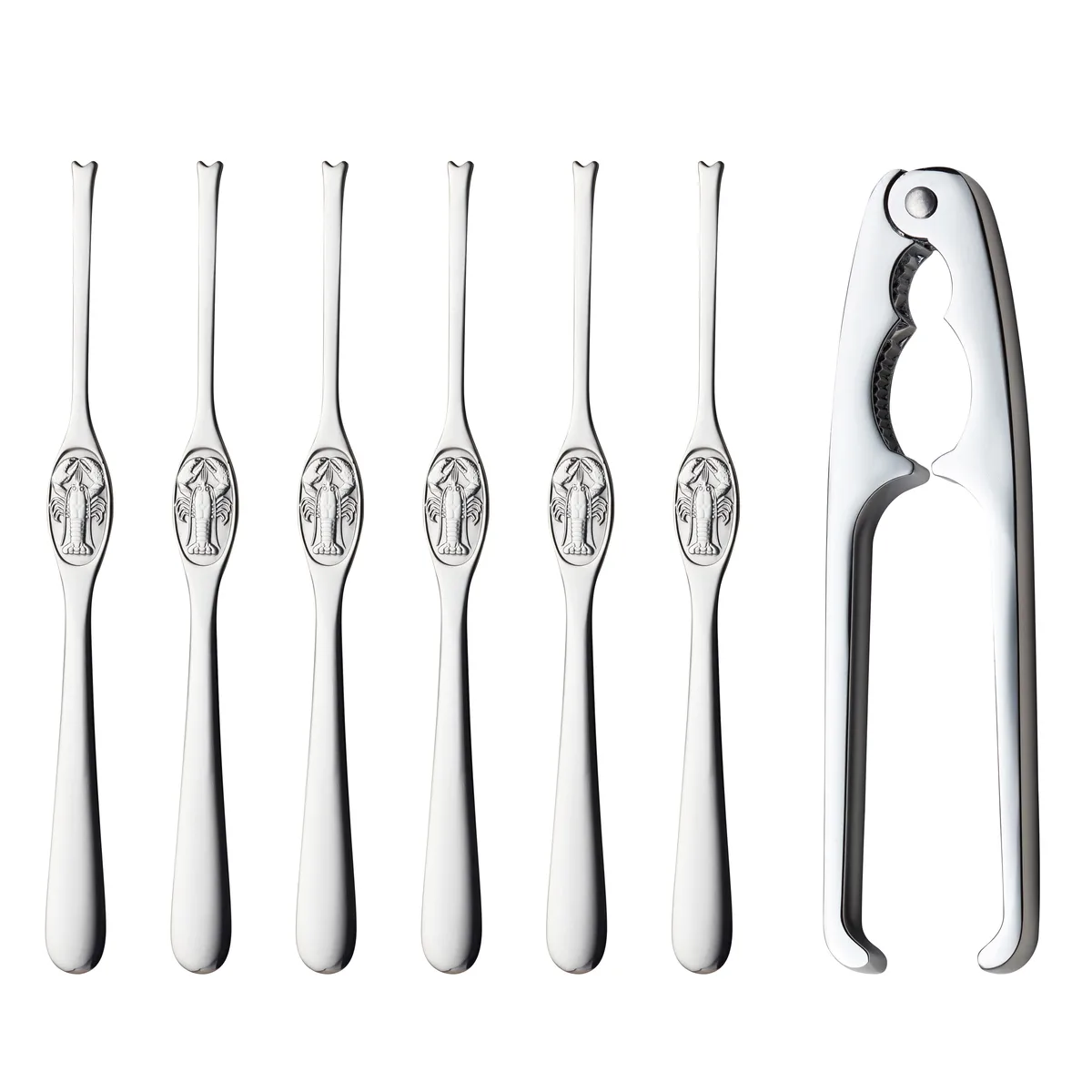 Hardanger Bestikk Hardanger skaldjurset 7 delar Rostfritt stål