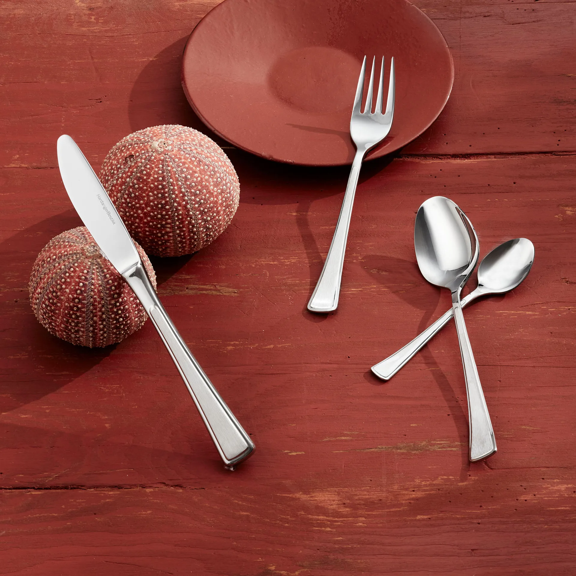 Ramona tesked 4-pack, rostfritt stål Hardanger Bestikk