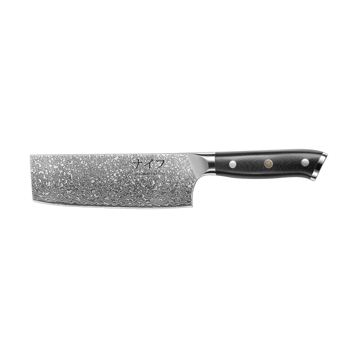 Damascus By Hâws grönsakskniv 30 cm - Svart-rostfritt stål - Hâws