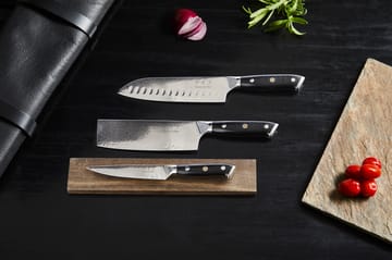 Damascus By Hâws knivset 3-delar - Svart-rostfritt stål - Hâws