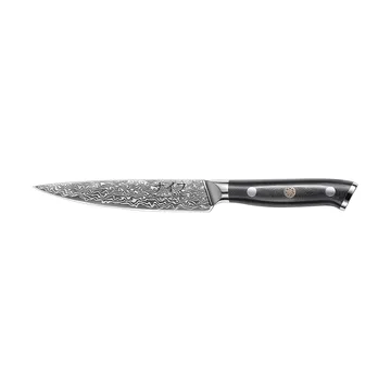 Damascus By Hâws universalkniv 23,6 cm - Svart-rostfritt stål - Hâws
