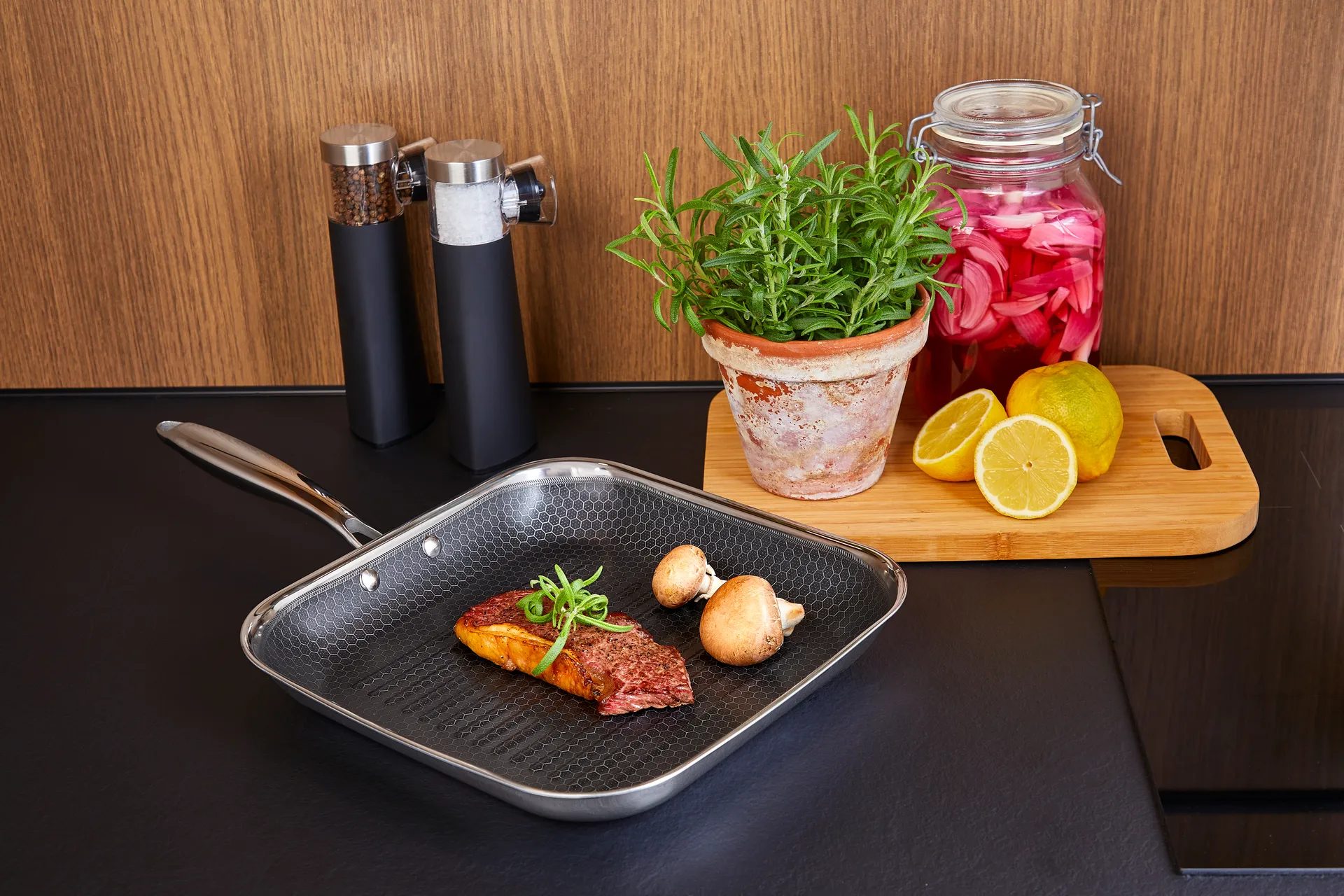 Hâws Santo grillpanna hybrid coating 28 cm, Silver Hâws