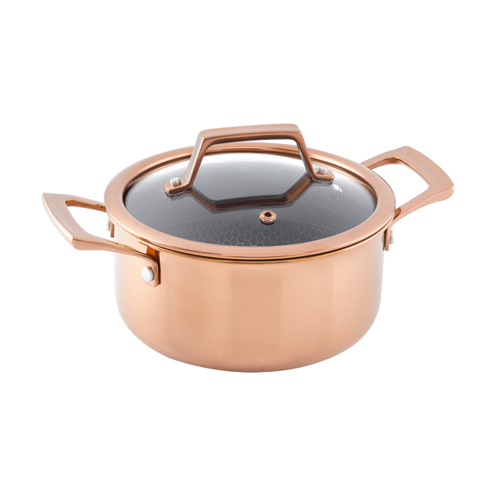 Hâws Santo gryta med lock hybrid coating 2,2 L - Rose Gold - Hâws