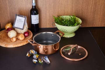 Hâws Santo gryta med lock hybrid coating 2,2 L - Rose Gold - Hâws