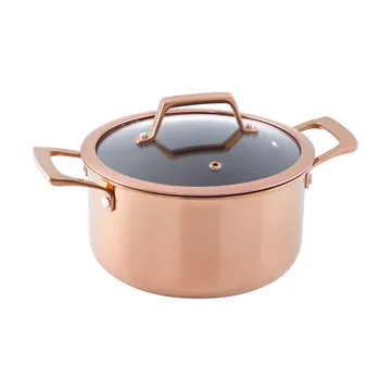 Hâws Santo gryta med lock hybrid coating 3,4 L - Rose Gold - Hâws