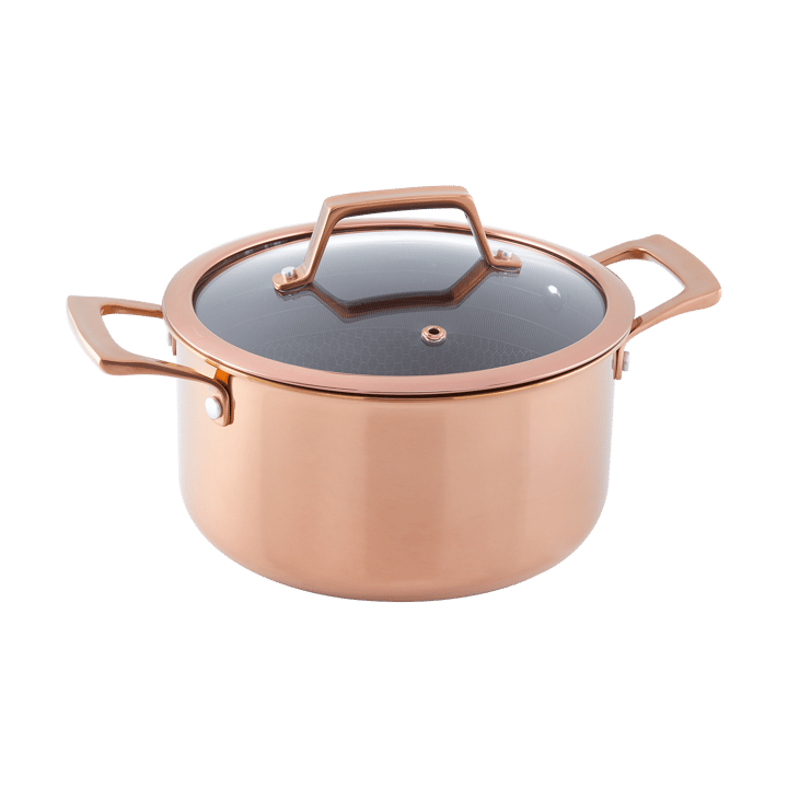 Hâws Santo gryta med lock hybrid coating 3,4 L - Rose Gold - Hâws